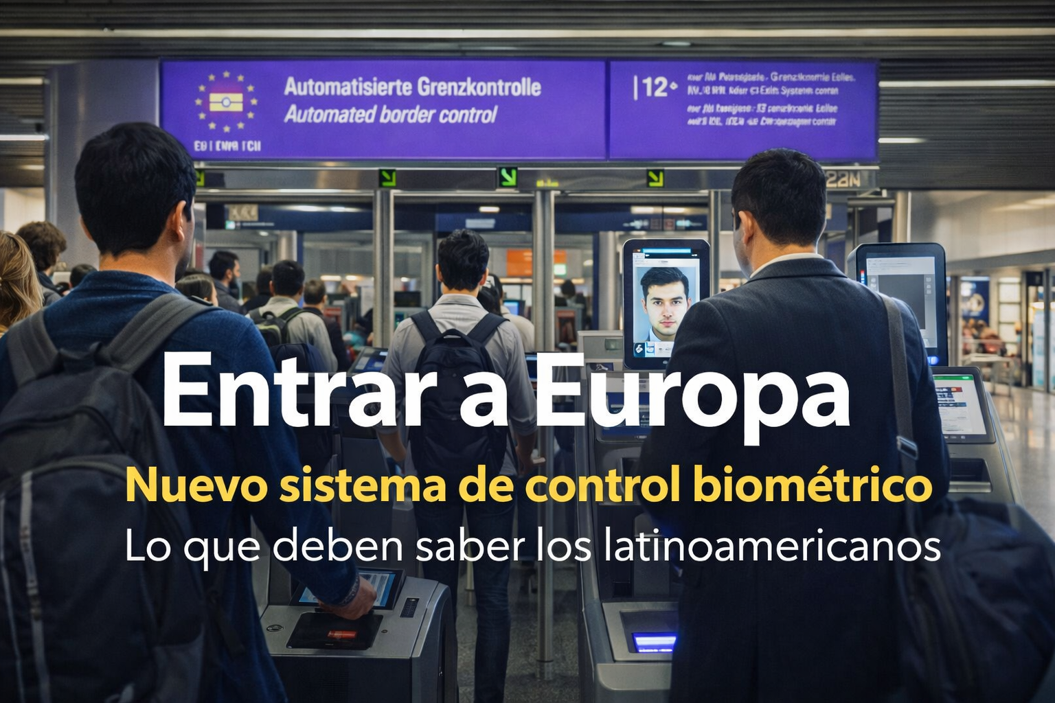 Cómo funciona el nuevo sistema (EES) de entradas y salidas a Europa