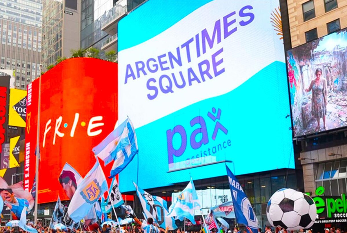 PAX Assistance llevó la pasión argentina a Times Square